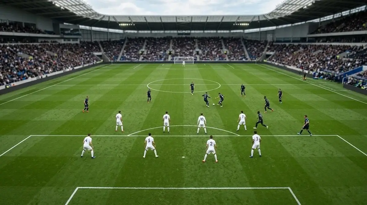 Tactical view of New Zealand defending deep against Egypt